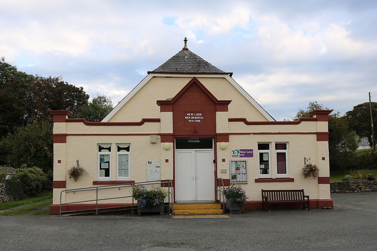 The village hall in New Luce.