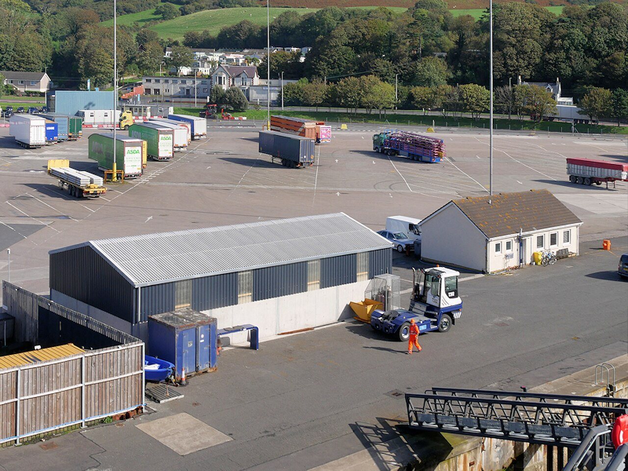 The ferry terminal at Cairnryan.
